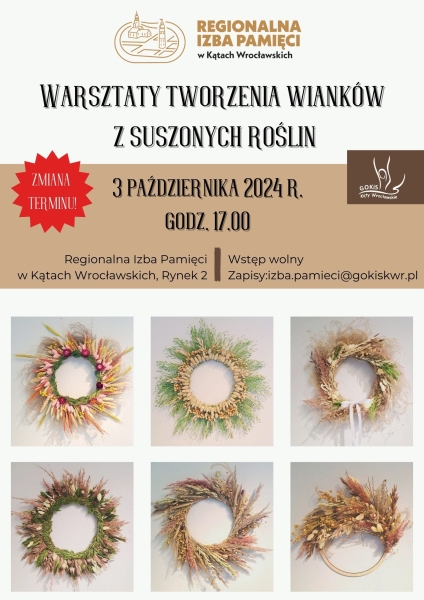 Warsztaty tworzenia wianków z suszonych roślin